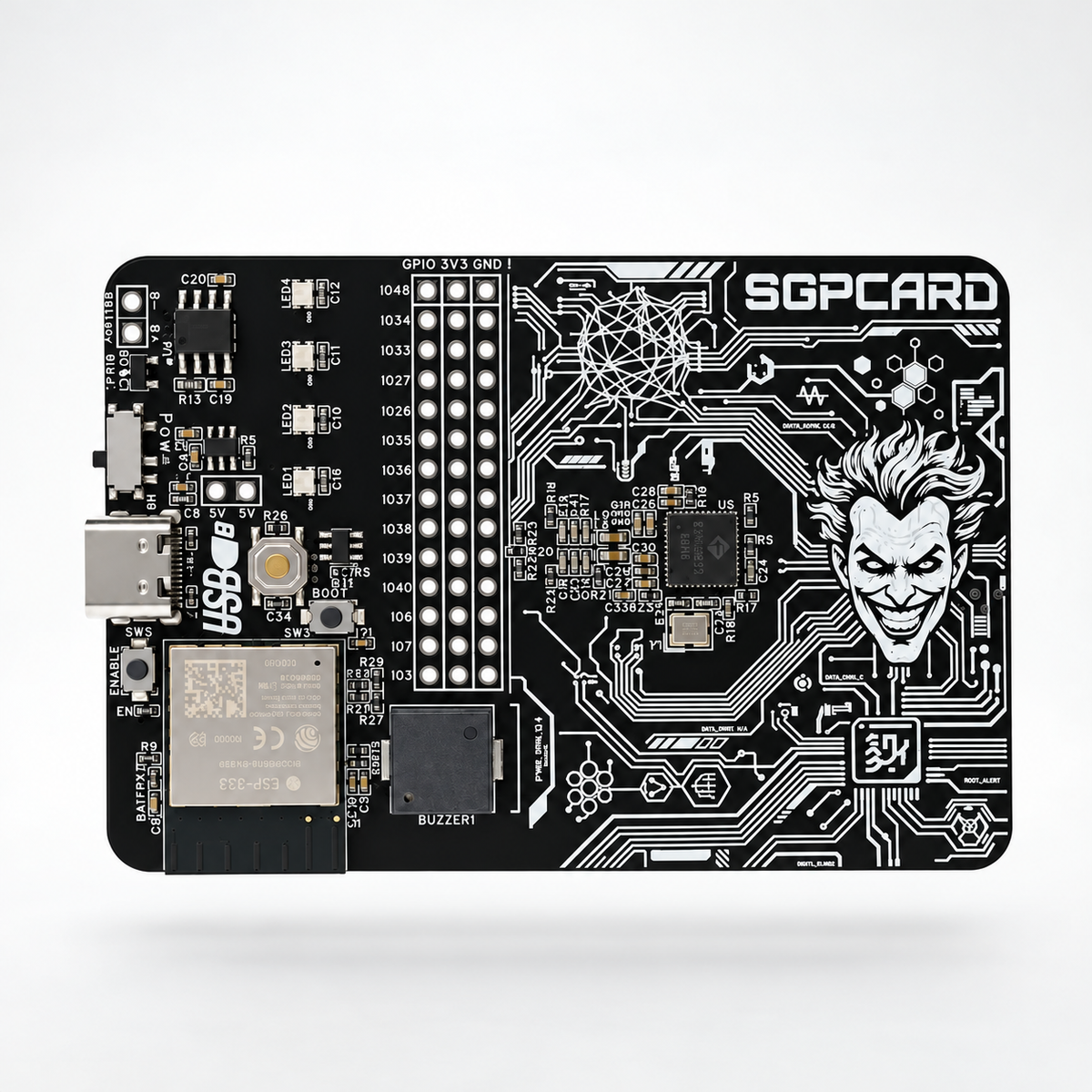 SGP Card Joker – ESP32 Wireless Multi-Tool & IoT Dev Board