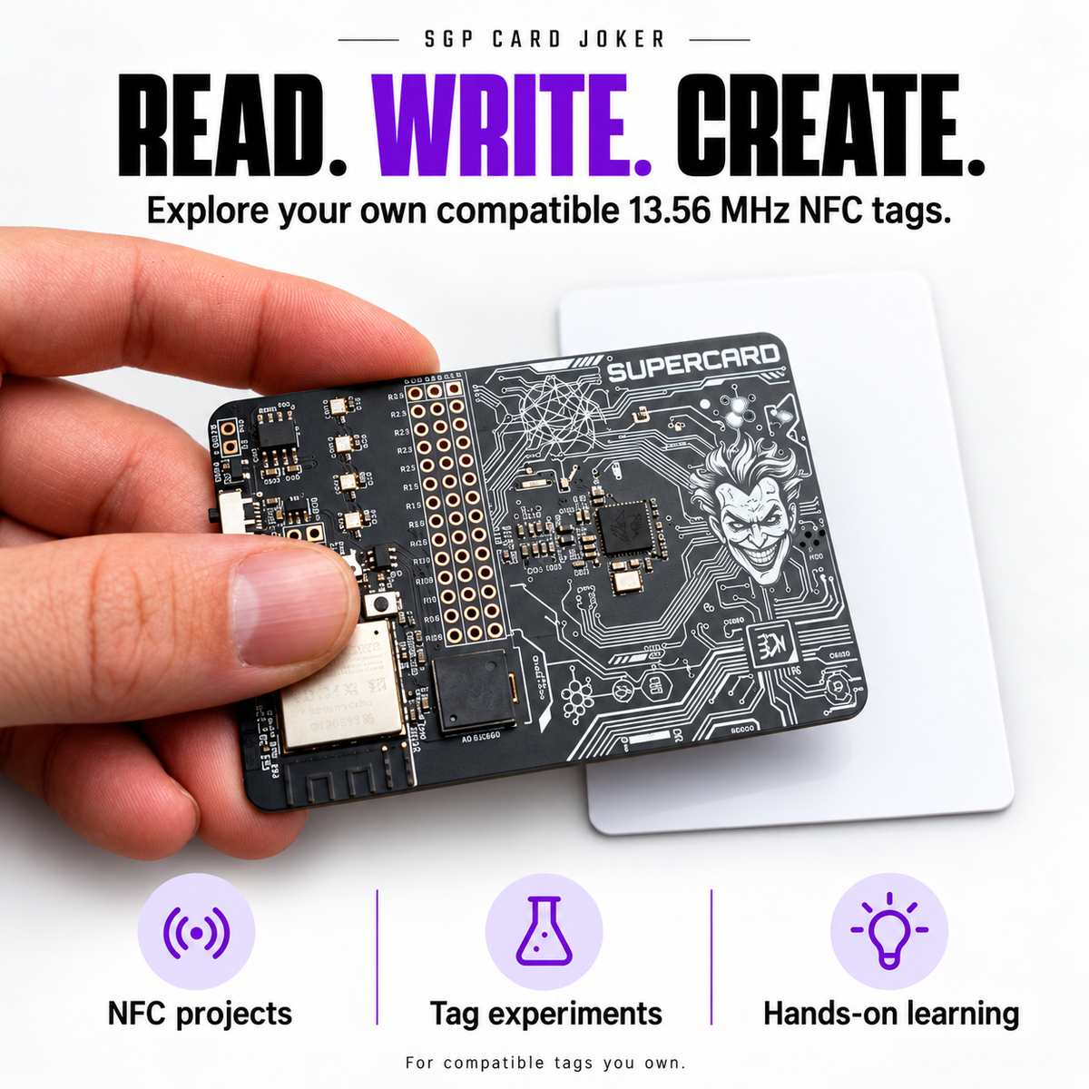 SGP Card Joker – ESP32 Wireless Multi-Tool & IoT Dev Board