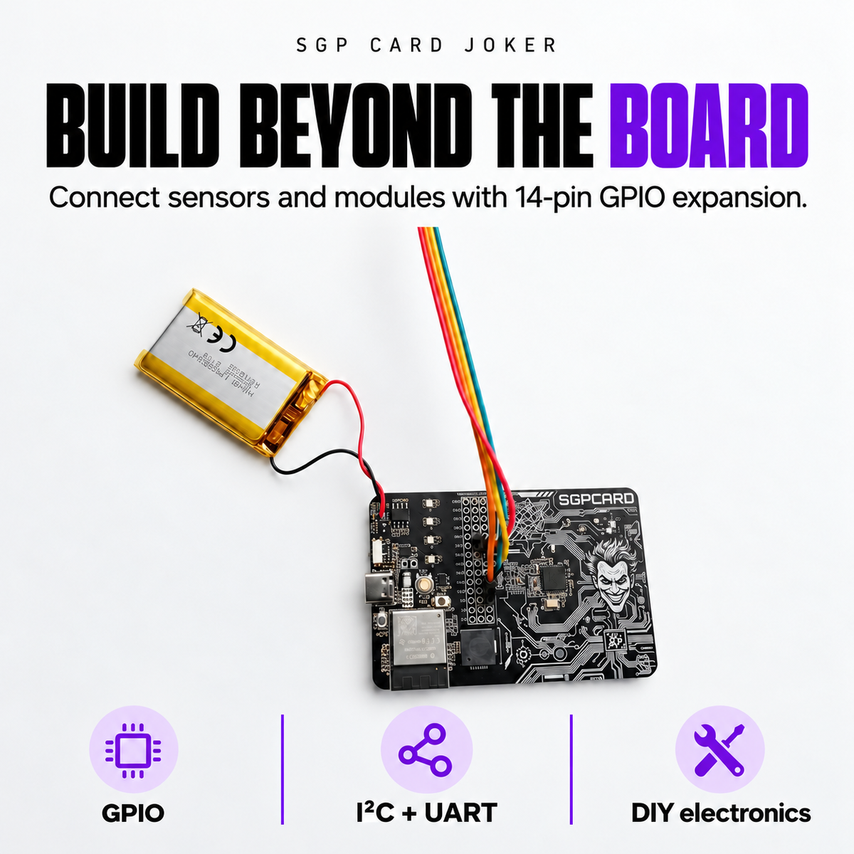 SGP Card Joker – ESP32 Wireless Multi-Tool & IoT Dev Board
